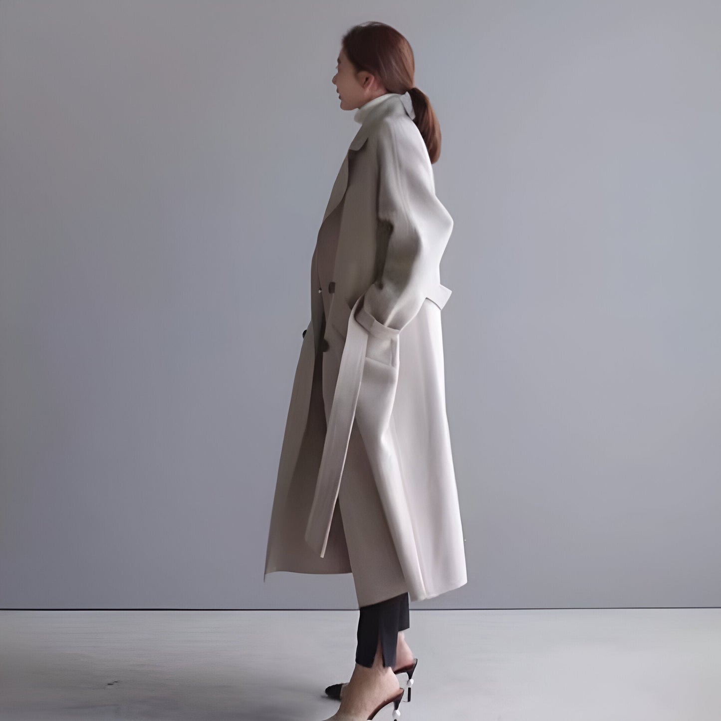 Amélie | Classic Belted Wool Coat
