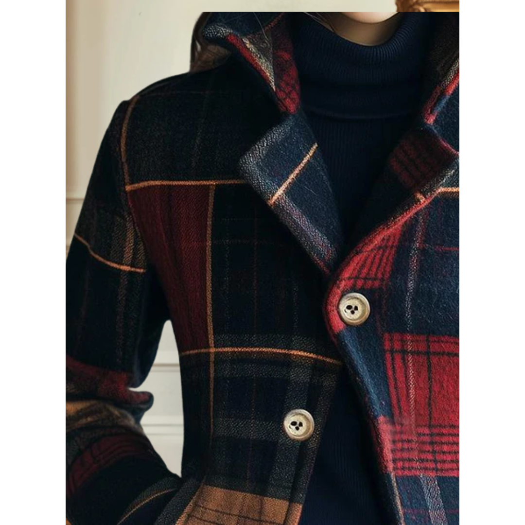 Rhea | Classic Plaid Wool Jacket