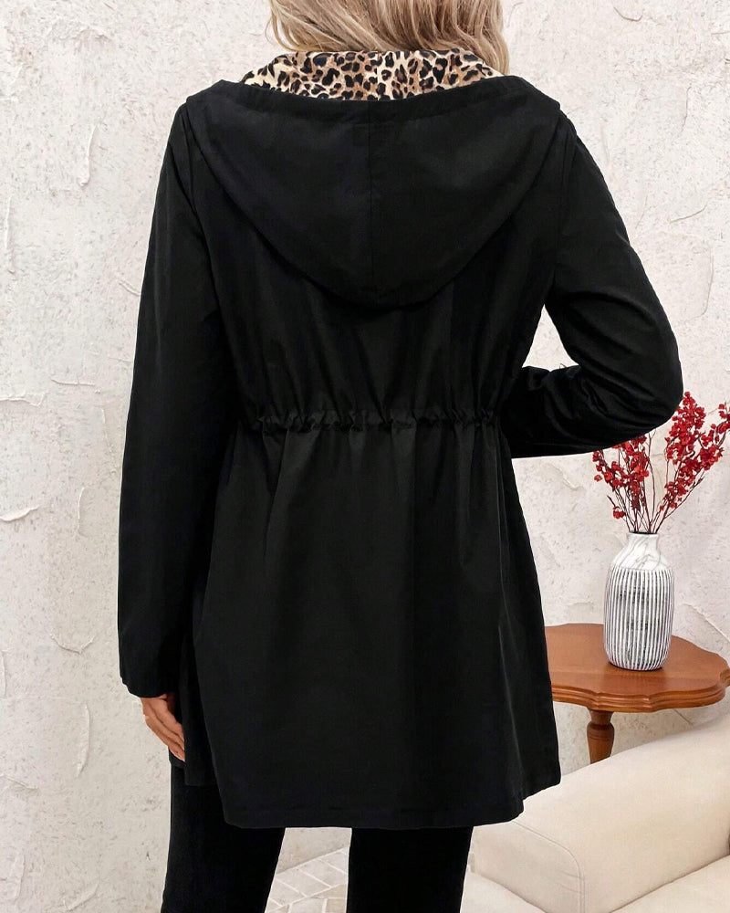 Giselle | Leopard Print Casual Coat