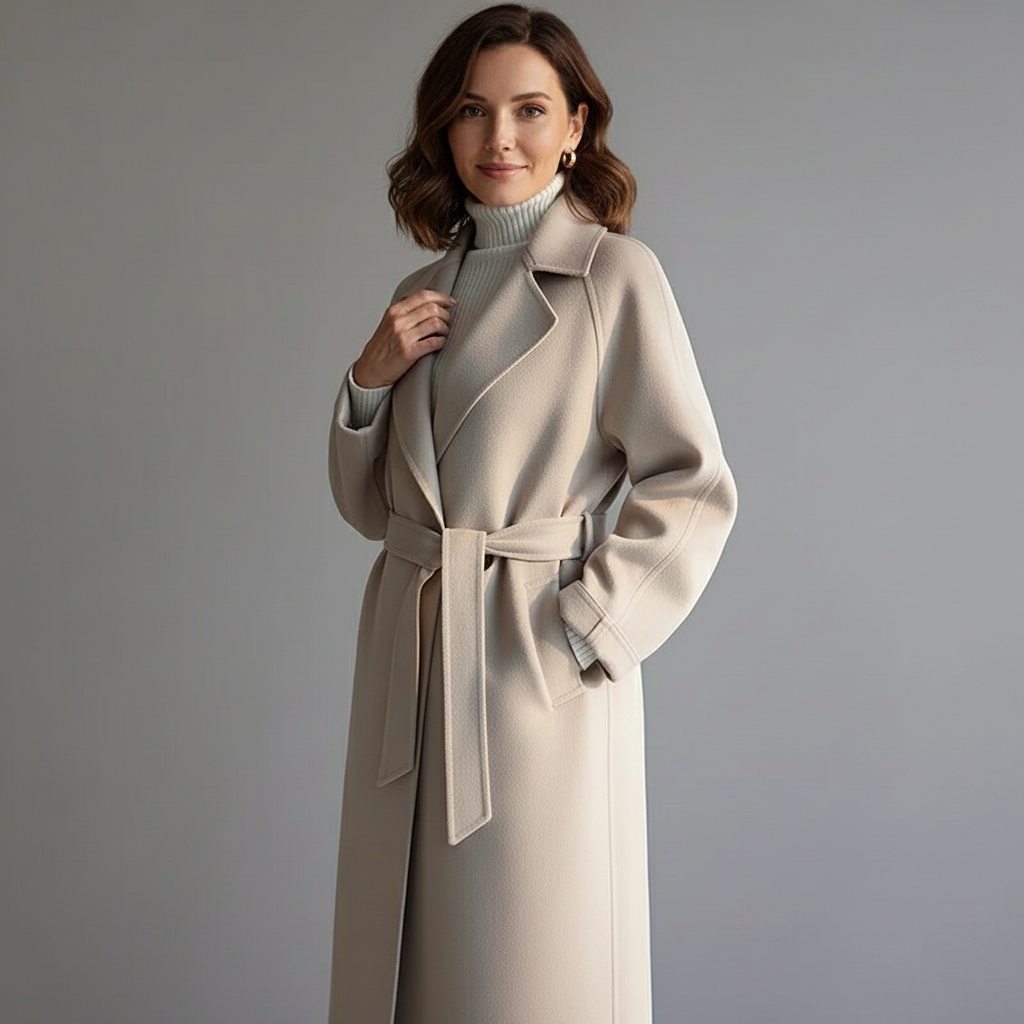 Amélie | Classic Belted Wool Coat