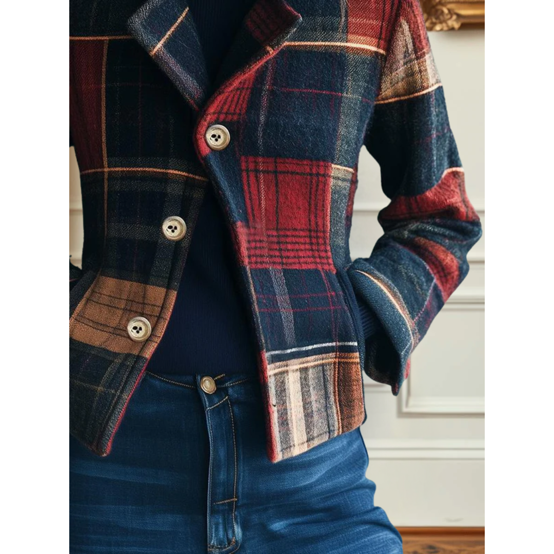Rhea | Classic Plaid Wool Jacket