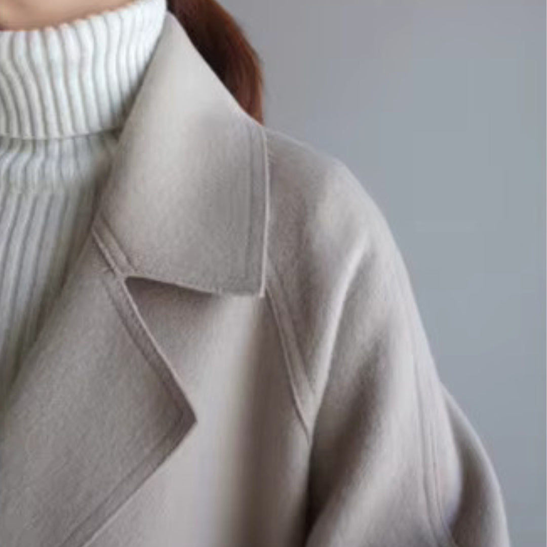 Amélie | Classic Belted Wool Coat