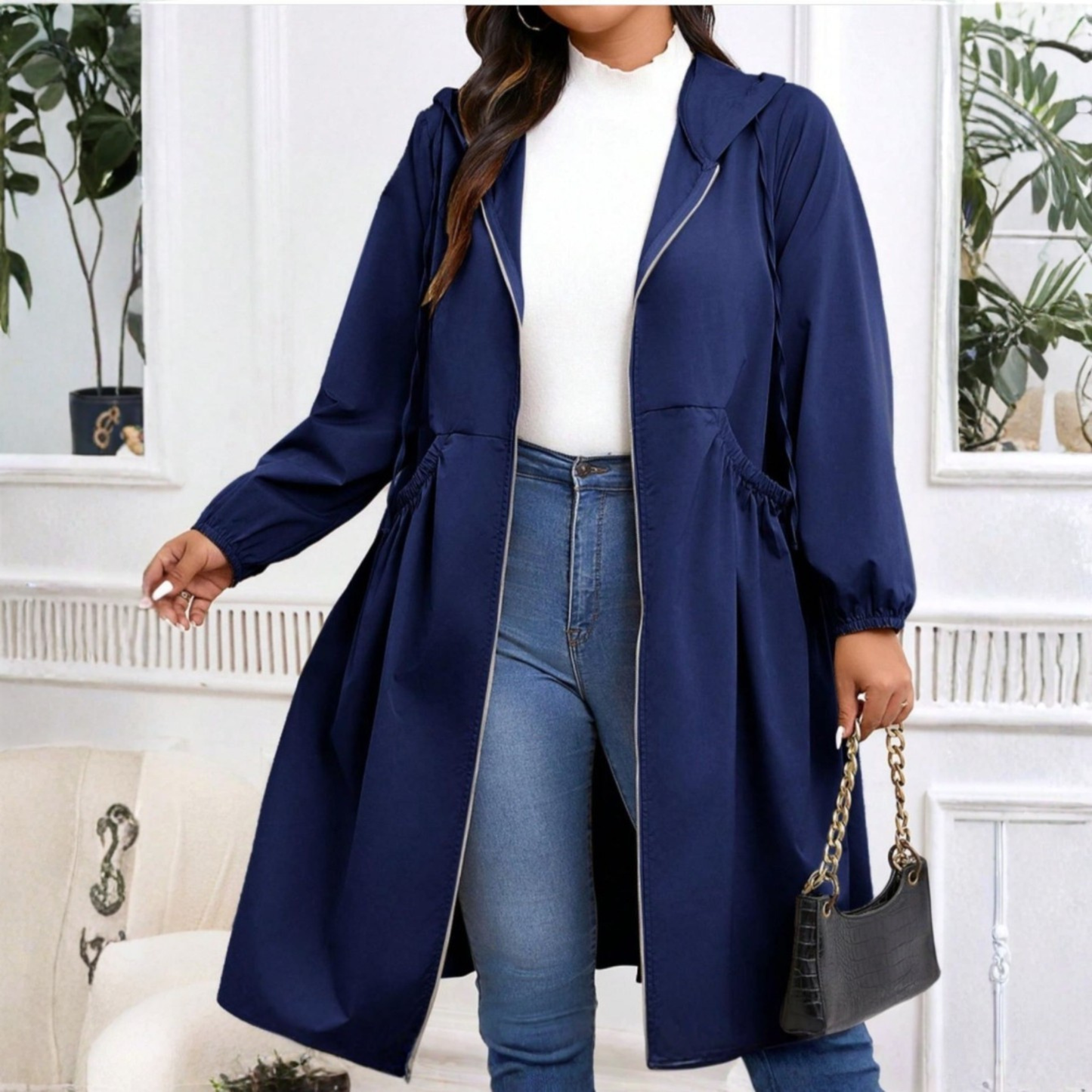 Marielle | Casual Drawstring Hooded Coat