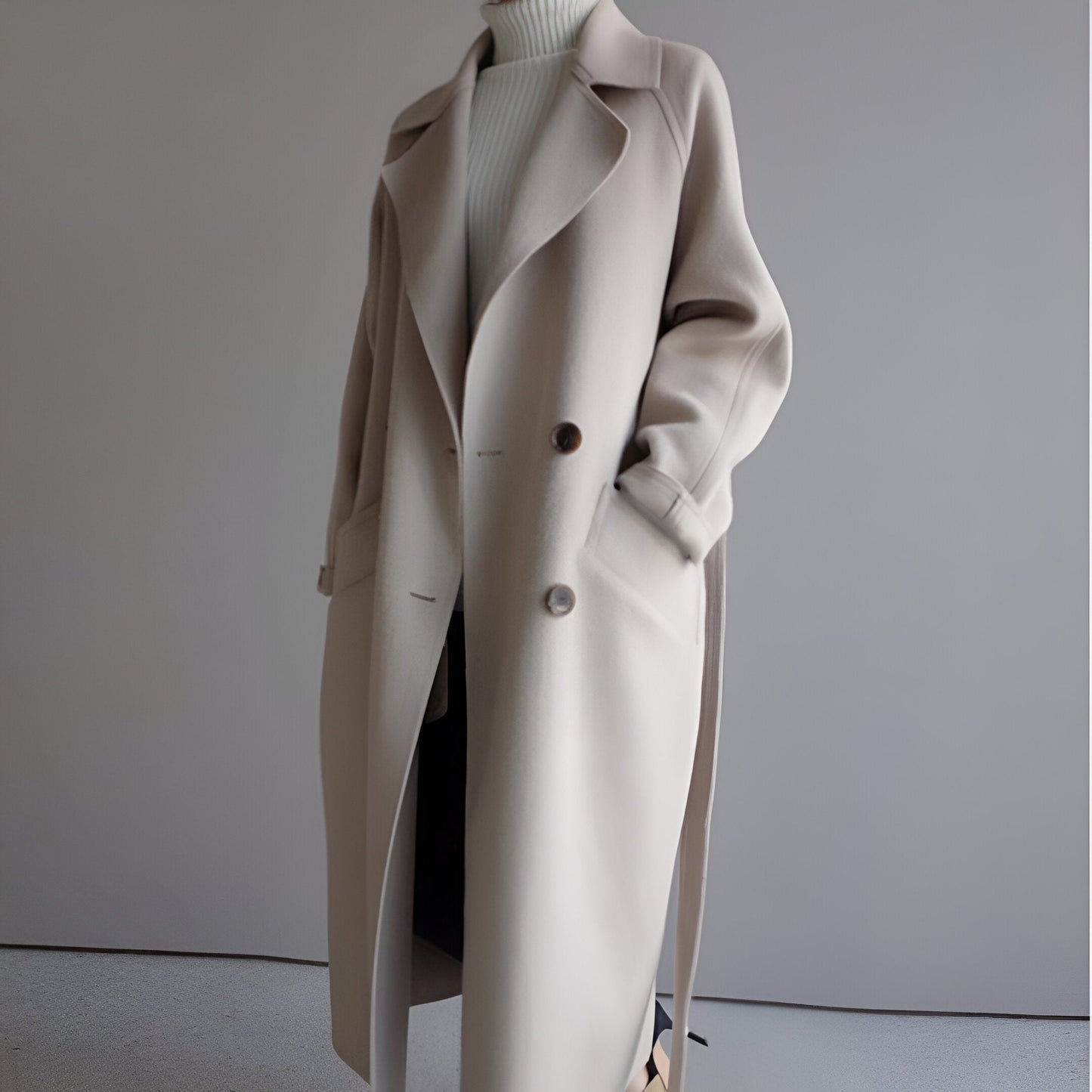 Amélie | Classic Belted Wool Coat