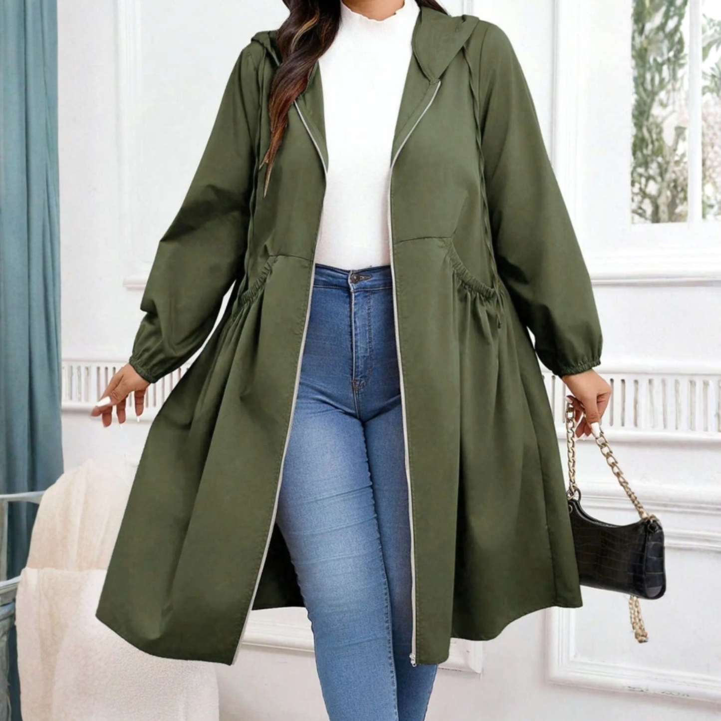 Marielle | Casual Drawstring Hooded Coat