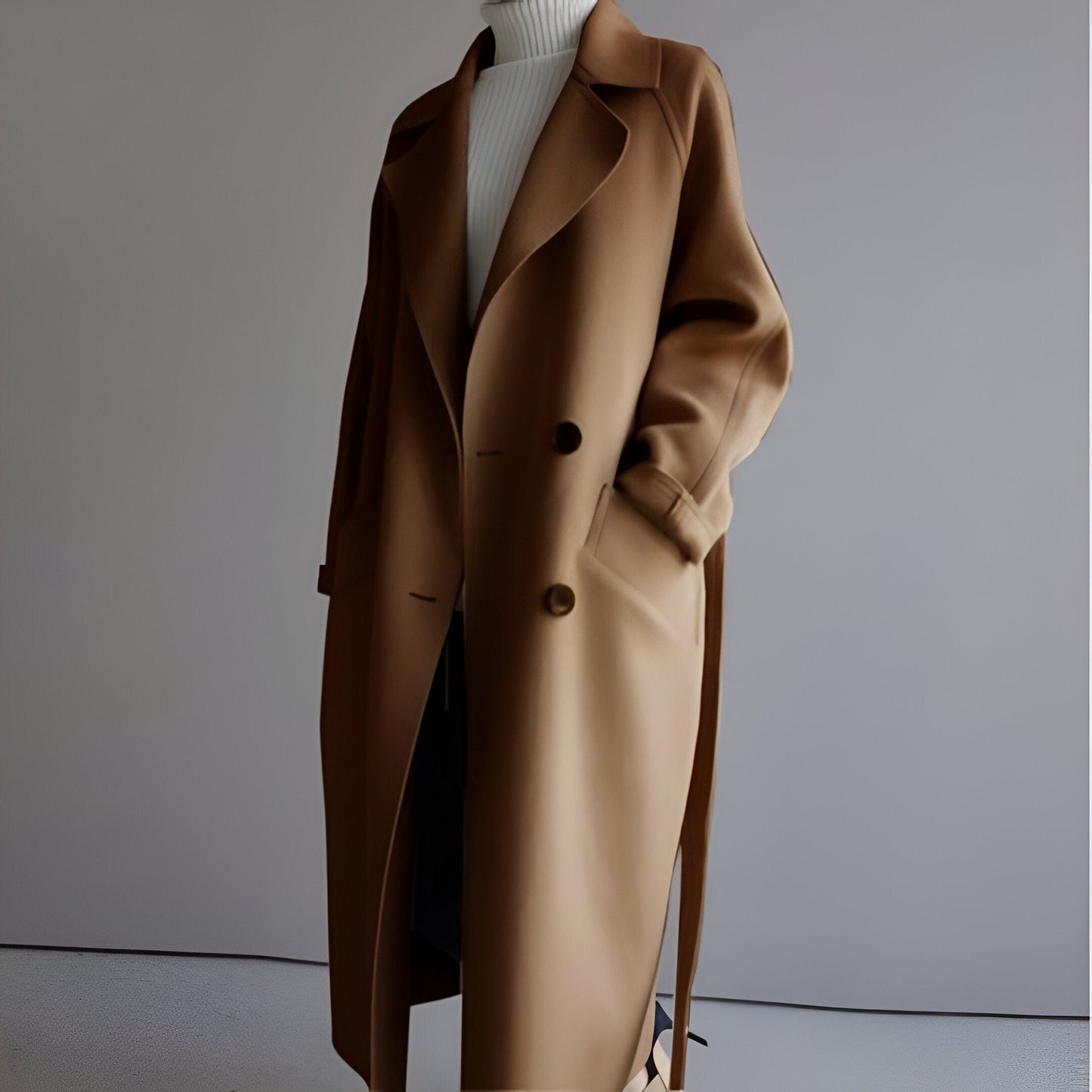 Amélie | Classic Belted Wool Coat
