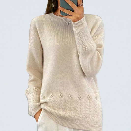 Maison™ | Scandinavian Floral Knit Sweater