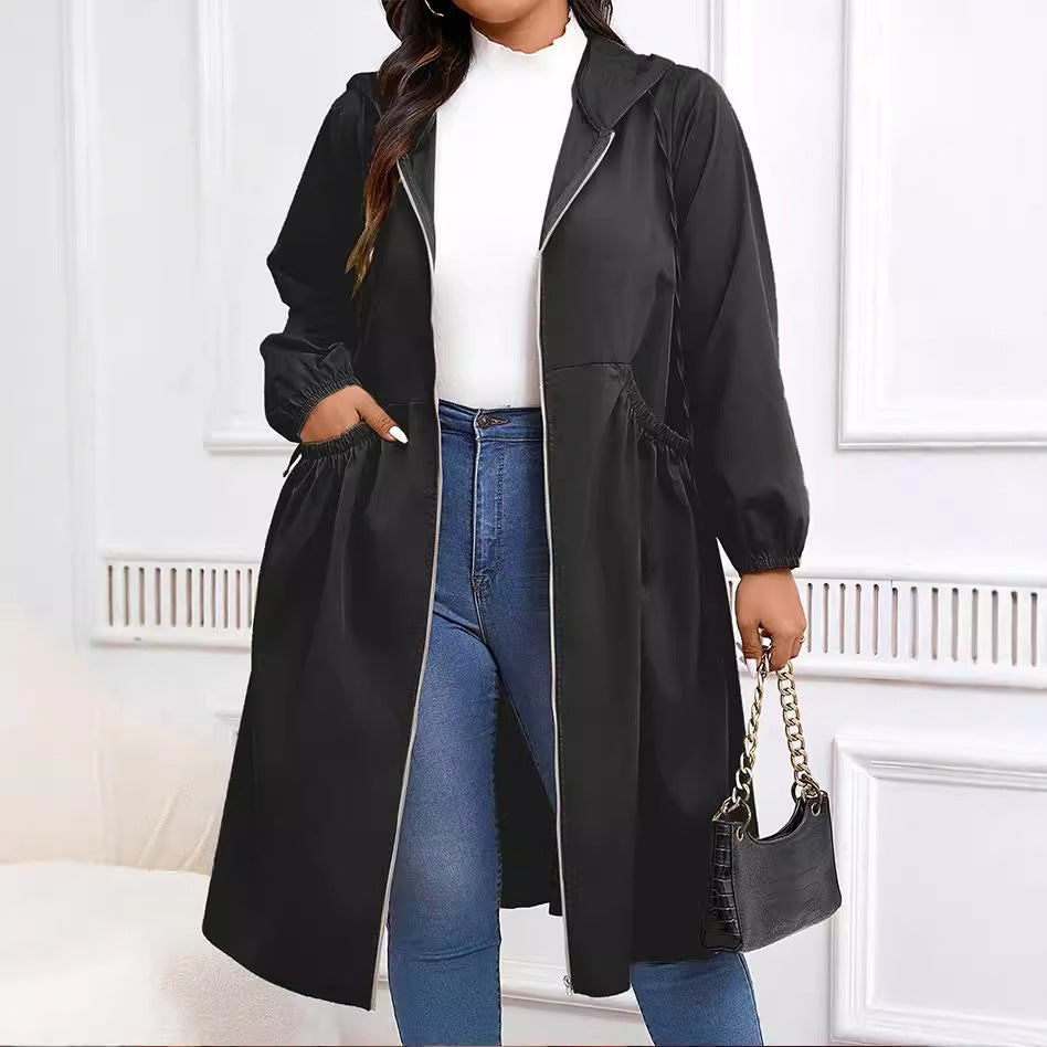 Marielle | Casual Drawstring Hooded Coat