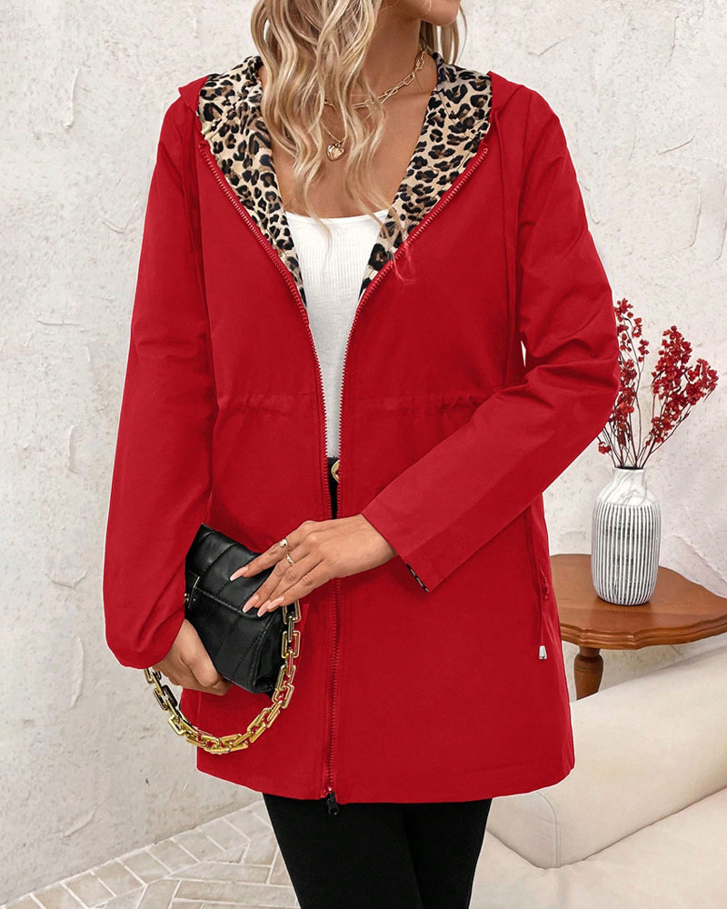 Giselle | Leopard Print Casual Coat
