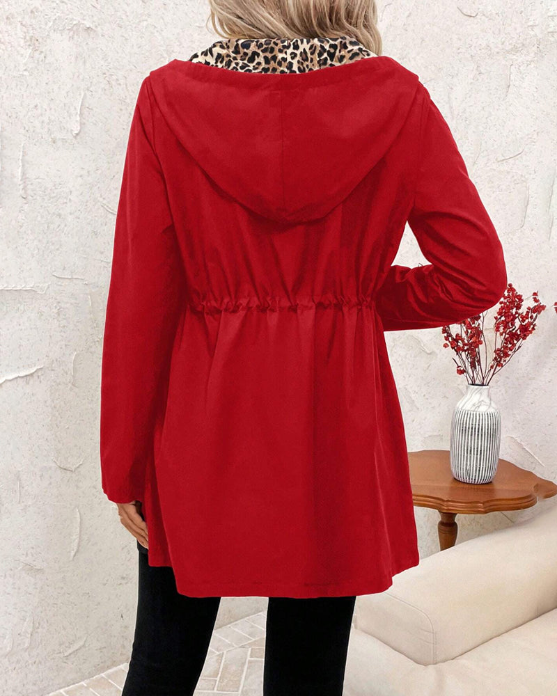 Giselle | Leopard Print Casual Coat