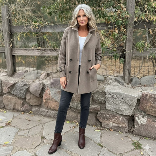 Marianne | Mid Length Double Breasted Coat